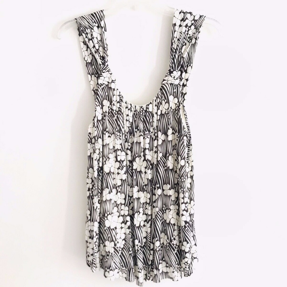 Anthropologie | Vanessa Virginia Knotted Top Women Small Floral Beige